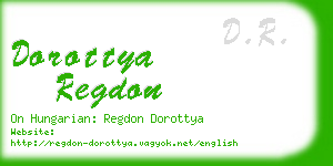 dorottya regdon business card